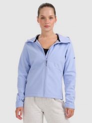 4F Kurtka softshell wiatroodporna membrana 5000 damska - niebieska XS. Niebieskie kurtki damskie 4f, na zimę, xs, bez wzorów, z materiału, z kapturem. Za 299.99 zł.