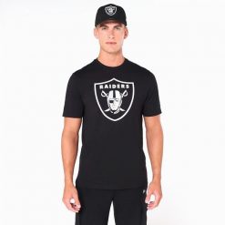Koszulka Las Vegas Raiders. Białe koszulki sportowe męskie New Era, m, bez wzorów, z bawełny, bez kołnierzyka, bez ramiączek, do piłki nożnej. Za 174.00 zł.