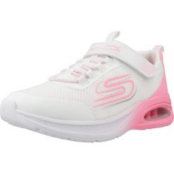 Buty sportowe Sneakersy dziewczęce, Microspec Max Advance - Fly 3. Białe buty sportowe dziewczęce Skechers, bez wzorów, z syntetyku, bez zapięcia. Za 199.99 zł.