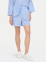 ONLY Szorty materiałowe Augusta 15347659 Błękitny Loose Fit. Niebieskie szorty damskie Only, s, bez wzorów, z bawełny. Za 79.99 zł.