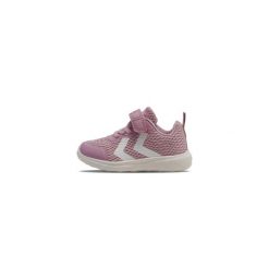 Sneakersy dla dzieci Hummel Actus Recycled. Fioletowe buty sportowe dziewczęce Hummel, bez wzorów, z nubiku, bez zapięcia, na jogę i pilates. W wyprzedaży za 145.45 zł.