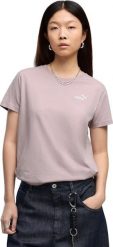 Puma Koszulka damska Ess Standard Small Logo Tee brudny róż 695752 49 XL. Czerwone t-shirty damskie Puma, xl, bez wzorów, bez kołnierzyka. Za 111.55 zł.