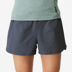 Spodenki trekkingowe damskie Simond Travel 900. Szare szorty damskie SIMOND, bez wzorów, z dzianiny. Za 119.99 zł.