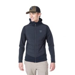 Bluza Rossignol męska Classique Hybrid Clim czarna. Czarne bluzy męskie Rossignol, l, bez wzorów, bez kaptura. Za 539.99 zł.