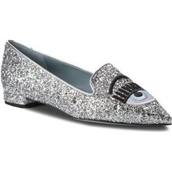 Lordsy CHIARA FERRAGNI - 18AI-CF2010 Silver. Mokasyny damskie marki Nessi. W wyprzedaży za 899.00 zł.
