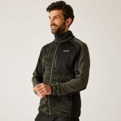 Bluza męska rozsuwana Oakar. Brązowe bluzy męskie Regatta, m, bez wzorów, z dzianiny, bez kaptura. W wyprzedaży za 199.99 zł.