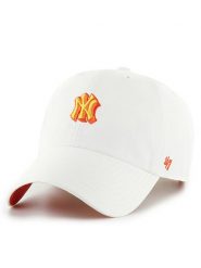 47 Brand Czapka z daszkiem New York Yankees B-CHPCU17GWS Biały. Białe rękawiczki męskie 47 Brand, bez wzorów, z bawełny. Za 89.99 zł.