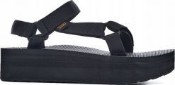 Teva W'S Flatform Universal, BLK, 36 (us 5); uk 3. Sandały damskie Teva, bez wzorów, bez obcasa, bez zapięcia. Za 244.17 zł.