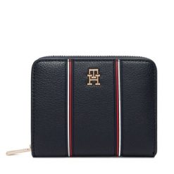 Portfel Tommy Hilfiger. Niebieskie portfele damskie Tommy Hilfiger, bez wzorów. Za 269.99 zł.