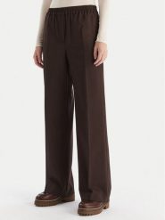 Weekend Max Mara Spodnie materiałowe Petra 2525136032 Brązowy Regular Fit. Brązowe spodnie materiałowe damskie Weekend Max Mara, bez wzorów, z materiału. Za 1,039.00 zł.