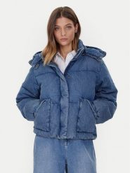 Levi's® Kurtka puchowa Western Bubble 003MD-0000 Niebieski Relaxed Fit. Niebieskie kurtki damskie s, bez wzorów, z bawełny, bez kaptura. Za 809.99 zł.