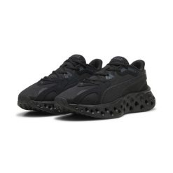 Buty do biegania unisex SOFTRIDE Frequence PUMA Black Flat Dark Gray. Czarne buty sportowe męskie Puma, z materiału, bez zapięcia, do biegania. Za 355.00 zł.