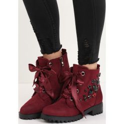 Bordowe Botki Autumn Beauty. Czerwone botki damskie Born2be. Za 64.99 zł.
