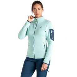 Bluza turystyczna damska Dare2b Torrek Therm. Niebieskie bluzy sportowe damskie Dare 2b, bez wzorów, z poliesteru, bez kaptura, trekkingowe. Za 205.70 zł.