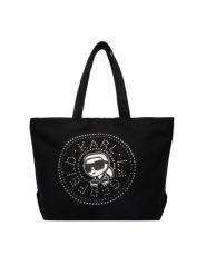 KARL LAGERFELD Torebka B2W50030 Czarny. Czarne torebki do ręki damskie KARL LAGERFELD, bez wzorów, z materiału, bez dodatków. Za 389.99 zł.
