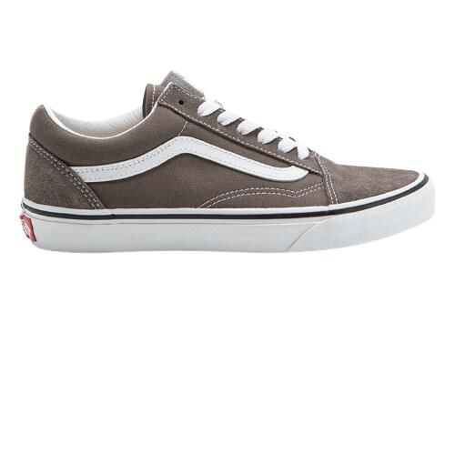 Buty na deskorolkę uniseks Vans Old Skool. Szare buty sportowe męskie Vans, bez zapięcia, Vans Old Skool. W wyprzedaży za 297.90 zł.