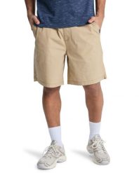 Elastyczne spodenki dla Mężczyzn TAXER 19" Beżowy. Zielone szorty męskie Quiksilver, m, bez wzorów, z bawełny. Za 189.99 zł.
