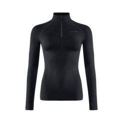 Damska koszulka z długim rękawem i zamkiem przy szyi Falke Maximum Warm. Czarne t-shirty damskie Falke, bez wzorów, bez kołnierzyka. Za 465.00 zł.