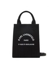 KARL LAGERFELD Torebka A1W50039 Czarny. Czarne torebki do ręki damskie KARL LAGERFELD, bez wzorów, z materiału, bez dodatków. Za 279.99 zł.