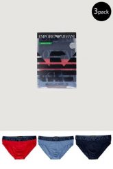 Slipy Mężczyzna EMPORIO ARMANI CONNECTED. Niebieskie slipki męskie EMPORIO ARMANI CONNECTED, m, bez wzorów, z bawełny. Za 138.20 zł.