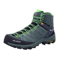 Buty trekkingowe męskie Salewa MS Alp 2 Mid Gtx. Zielone trekkingi męskie Salewa, za kostkę, trekkingowe. Za 973.63 zł.
