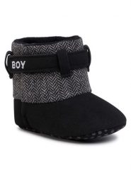 Action Boy Kozaki CM126-0580 Czarny. Czarne buty zimowe chłopięce Action Boy, bez wzorów, z materiału, bez zapięcia. Za 26.99 zł.