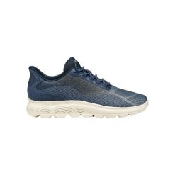 Buty sportowe damskie Geox Spherica Plus. Niebieskie obuwie sportowe damskie Converse, z aplikacjami, z materiału, trekkingowe. Za 417.50 zł.