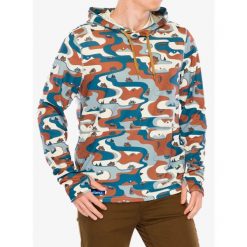 Bluza z kapturem męska Kavu Sol Hoodie. Niebieskie bluzy męskie KAVU, m, bez wzorów, z kapturem. Za 293.99 zł.