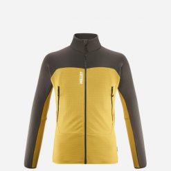 Kurtka polarowa męska MILLET M Fusion Grid Jkt Żółty. Żółte kurtki męskie Millet, m, bez wzorów, z polaru, bez kaptura. Za 439.99 zł.