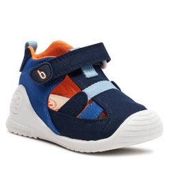 Sandały Biomecanics. Niebieskie sandały chłopięce Biomecanics, bez zapięcia. Za 119.99 zł.