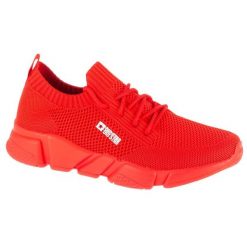 Buty Big Star Shoes JJ274265 czerwone. Czerwone obuwie sportowe damskie bez wzorów, z gumy. Za 280.20 zł.