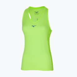 Koszulka do biegania damska Mizuno Aero Tank. Zielone t-shirty damskie Mizuno, s, bez wzorów, z materiału, bez kołnierzyka. Za 87.99 zł.