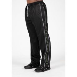 Functional Mesh Spodnie - Czarny/Zielony. Czarne spodnie sportowe męskie GORILLA WEAR, xl, bez wzorów, z meshu, na fitness i siłownię. Za 259.00 zł.