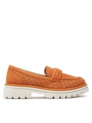 Caprice Loafersy 9-24750-42 Pomarańczowy. Brązowe mokasyny damskie Caprice, ze skóry. Za 240.99 zł.
