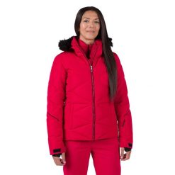 Kurtka narciarska damska Rossignol Staci Pearly Jkt. Czerwone kurtki damskie Rossignol, na zimę, s, bez wzorów, bez kaptura. W wyprzedaży za 840.65 zł.