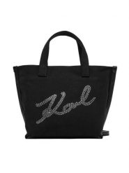 KARL LAGERFELD Torebka B1W50027 Czarny. Czarne torebki do ręki damskie KARL LAGERFELD, bez wzorów, z materiału, bez dodatków. Za 389.99 zł.