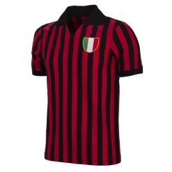 Retro koszulka piłkarska – Męska – AC Milan 1963 – Czarny - Czerwony. Czarne koszulki sportowe męskie COPA FOOTBALL, m, bez wzorów, bez kołnierzyka, bez ramiączek, do piłki nożnej. Za 255.78 zł.