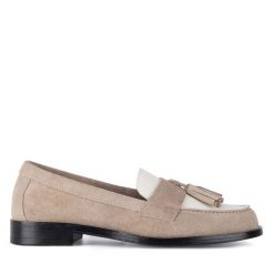 Loafersy GINO ROSSI. Brązowe mokasyny damskie Gino Rossi. Za 279.99 zł.