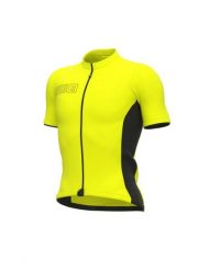 Koszulka rowerowa męska Alé Cycling Solid Color Block. Żółte koszulki sportowe męskie ALÉ CYCLING, na lato, l, bez wzorów, z elastanu, bez kołnierzyka, bez ramiączek, rowerowe. Za 291.99 zł.