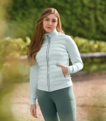 Damska kurtka jeździecka ELT Hybride Sydney. Niebieskie kurtki sportowe damskie ELT, l, bez wzorów, z elastanu, bez kaptura, do jazdy konnej. Za 332.50 zł.