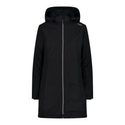 Parka dla kobiet CMP. Czarne parki damskie CMP, xs, bez wzorów, sportowe, bez kaptura. W wyprzedaży za 471.65 zł.