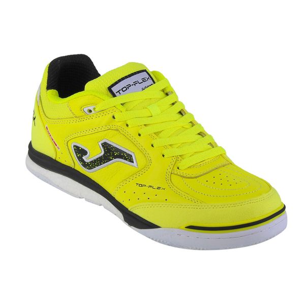 Buty piłkarskie halowe Joma Top Flex Rebound treningowe halówki. Żółte buty sportowe męskie Joma, bez zapięcia, do piłki nożnej. Za 299.99 zł.