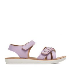 Sandały DeeZee. Fioletowe sandały dziewczęce DeeZee, bez zapięcia. Za 69.99 zł.