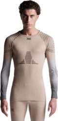 Koszulka męska X-Bionic INVENT GRAPHICS SHIRT LS MEN SAND/LIGHT GREY/GREY. Brązowe koszulki sportowe męskie X Bionic, m, bez wzorów, bez kołnierzyka, bez ramiączek, na fitness i siłownię. Za 469.99 zł.