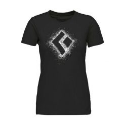 Koszulka damska bawełniana Black Diamond Chalked Up 2.0 Tee z krótkim rękawem. Czarne t-shirty damskie Black Diamond, s, bez wzorów, z bawełny, bez kołnierzyka. Za 124.99 zł.