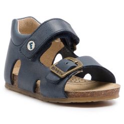 Sandały Naturino. Niebieskie sandały chłopięce Naturino, bez zapięcia. Za 219.99 zł.
