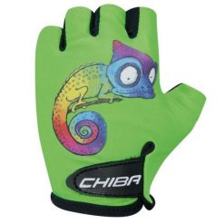 Rękawiczki rowerowe dziecięce COOL KIDS. Zielone rękawiczki dziecięce Chiba, bez wzorów. Za 59.00 zł.