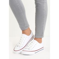 Białe Trampki Tyrel. Białe trampki i tenisówki damskie Born2be, bez wzorów, przed kostkę, bez zapięcia. Za 49.99 zł.