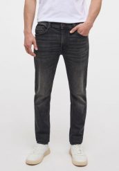 MUSTANG OREGON SLIM K MĘSKIE SPODNIE JEANSOWE DENIM BLACK 1013713 4000 783. Czarne spodnie materiałowe męskie Mustang, l, bez wzorów, z denimu. Za 229.99 zł.