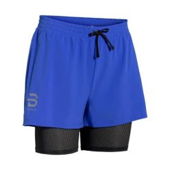 Damskie szorty 2 w 1 Daehlie Sportswear. Niebieskie szorty damskie DAEHLIE, m, bez wzorów, z elastanu. Za 290.00 zł.